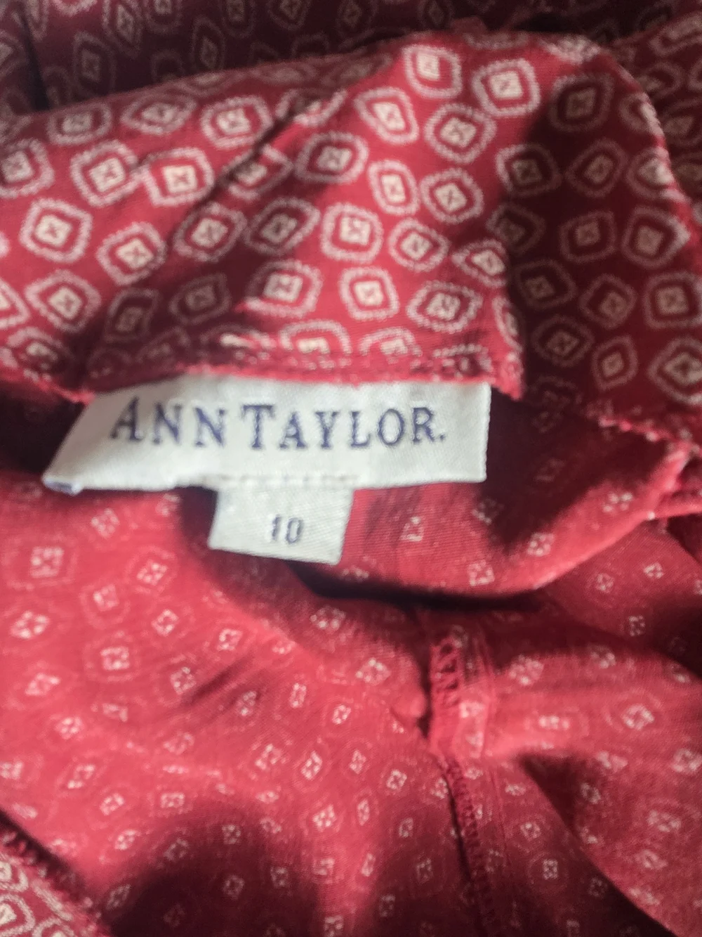 Vintage 90s Ann Taylor Made in USA 100% Rayon Geometric Maxi Slip Dress 10
